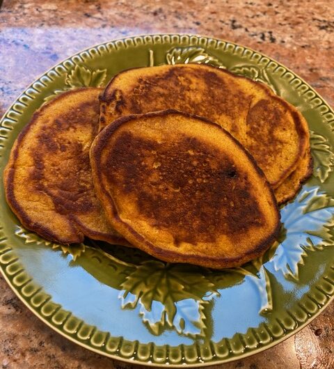 Cinnamon Polenta Pancakes