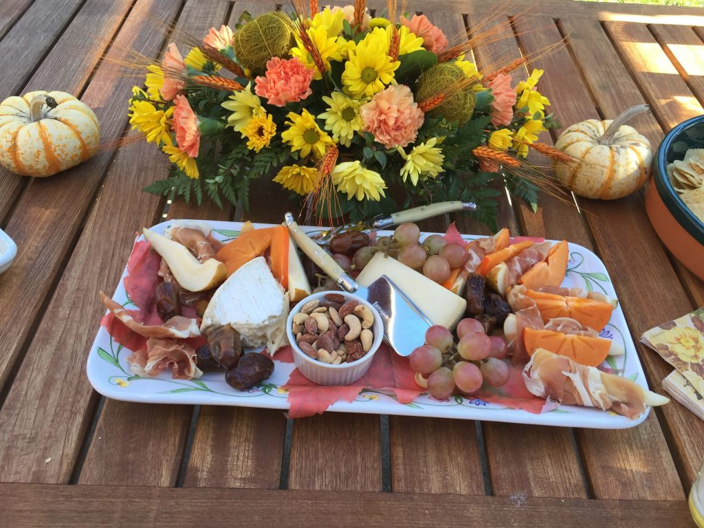 Festive fall cheese plate