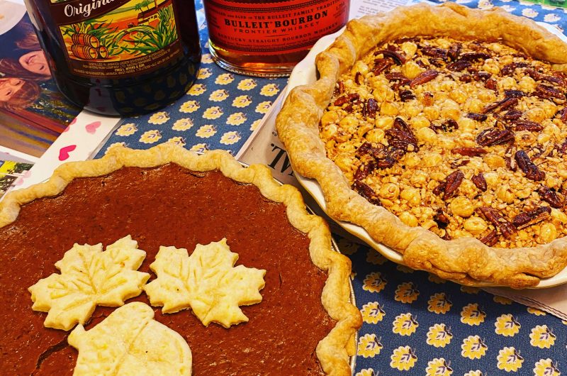 Hazelnut, Pecan, and Bourbon Pie