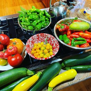 Vegetables from the garden ratatouille tarts