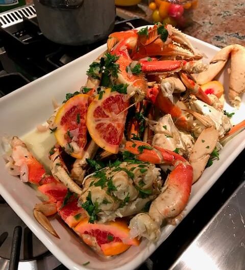 Roasted Citrus Dungeness Crab