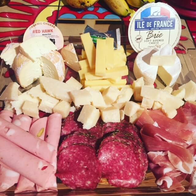 Cheese and salami board