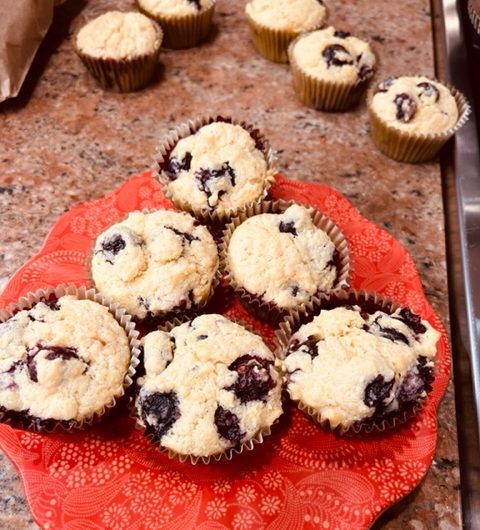Blueberry Cornmeal Muffins