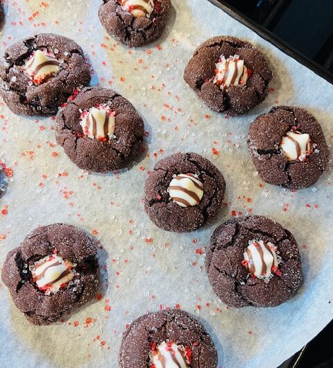 Chocolate Thumbprint Cookies: Valentine Themed