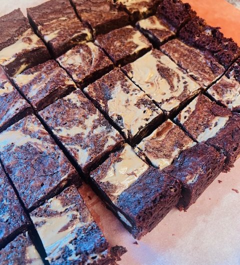 Tahini and Halva Brownies