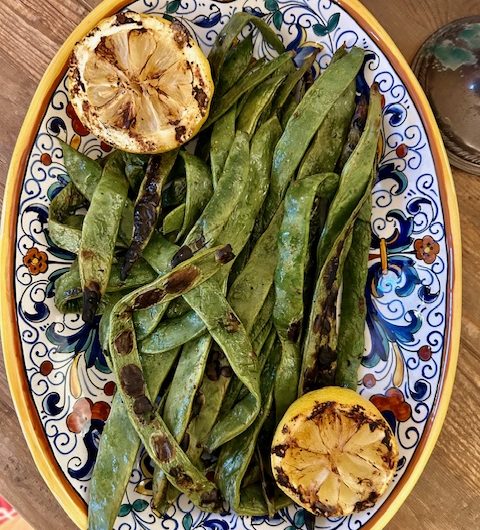 Grilled Romano Beans