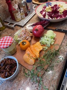 Fall Festive Chicory Salad with Herby Mustard Dressing