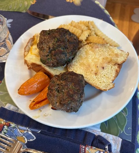 Oven Grilled Bison Burgers