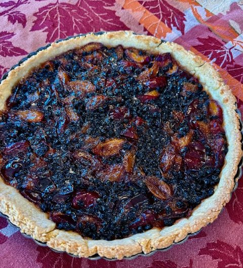 Plum Tart with a Cornmeal Crust