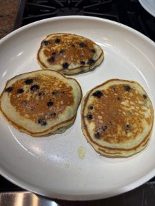 The best blueberry malt pancakes