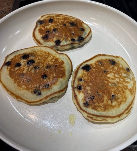 The Best Blueberry Malt Pancakes