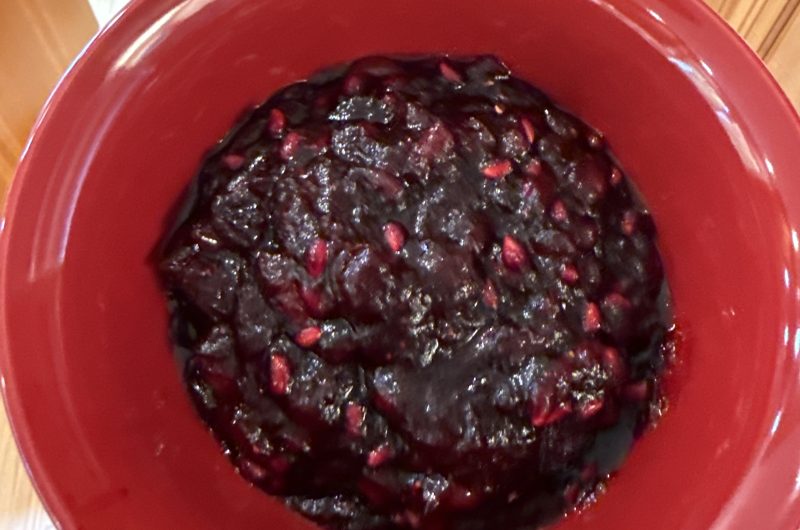 Cranberry Sauce with Pomegranates