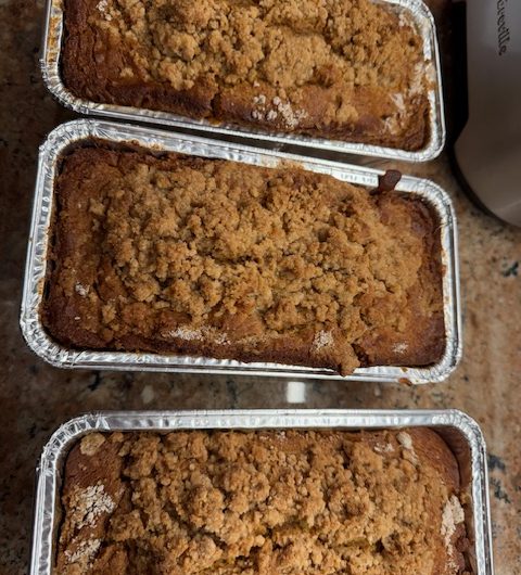 Pumpkin Spice Loaves with Streusel