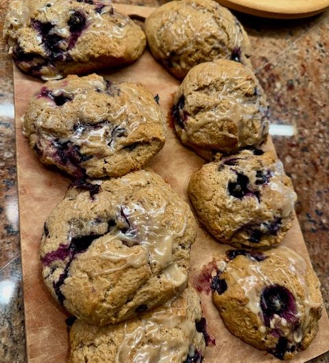 Blueberry Maple Whole Wheat Scones