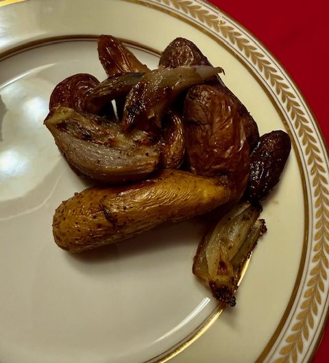 Roasted Fingerlings and Shallots