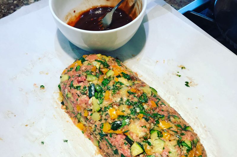 Hidden Vegetable Meatloaf with Balsamic Glaze