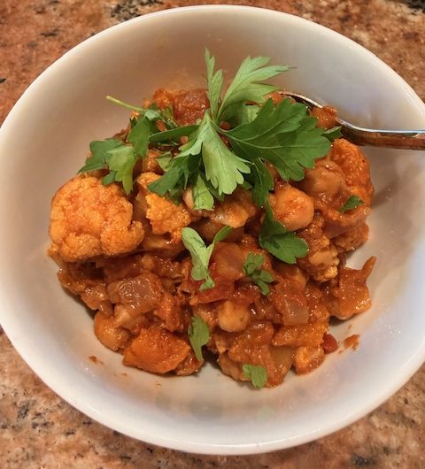 Vegetarian Chili with Butternut Squash and Moroccan Spices