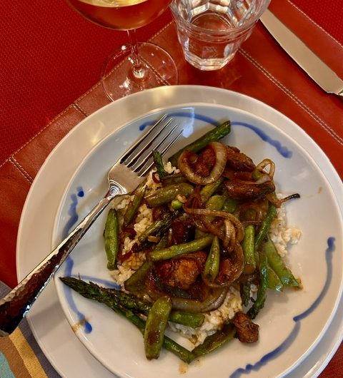 Ginger Pork and Sugar Snap Pea Stir-fry